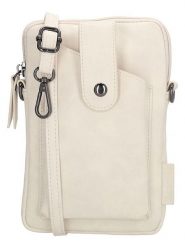 Beagles Skórzana torebka "Lourenza" w kolorze kremowym na telefon - 13 x 19 x 2 cm rozmiar: onesize. Brązowe torebki klasyczne damskie Beagles, bez wzorów, z materiału, bez dodatków. Za 52.99 zł.