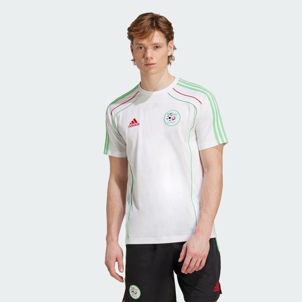 Koszulka Algeria UBP. Białe t-shirty sportowe męskie Adidas, xl, z materiału, bez ramiączek, do piłki nożnej. Za 199.00 zł.