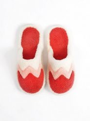 Admas Kapcie w kolorze czerwono-jasnoróżowym rozmiar: 36-37. Czerwone kapcie damskie admas, z materiału. Za 34.77 zł.