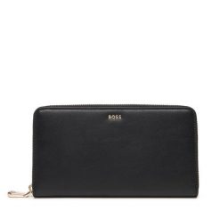 Portfel BOSS. Czarne portfele damskie Boss, bez wzorów. Za 305.99 zł.