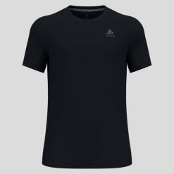 Koszulka z krótkim rękawem trekkingowa męska Odlo T-shirt F-DRY. Czarne t-shirty męskie Odlo, na lato, m, bez wzorów, z materiału, bez kołnierzyka. Za 159.00 zł.