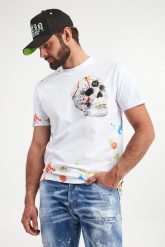 T-shirt męski PHILLIPP PLEIN. T-shirty męskie Philipp Plein, m, bez wzorów, bez kołnierzyka. W wyprzedaży za 2,365.35 zł.