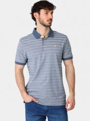 Koszulka Polo Męska TBS Sammipol. Niebieskie koszulki polo męskie Tbs, na lato, m, bez wzorów, z bawełny, bez ramiączek. Za 274.50 zł.