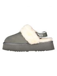 Geographical Norway Kapcie "Oscara" w kolorze szarym rozmiar: 40. Szare kapcie damskie Geographical Norway, z futra. Za 117.73 zł.