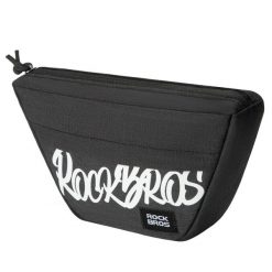 Torba rowerowa na kierownicę trapezoidalna. Czarne torebki klasyczne damskie ROCKBROS, bez wzorów, z materiału, duże, bez dodatków. Za 79.99 zł.