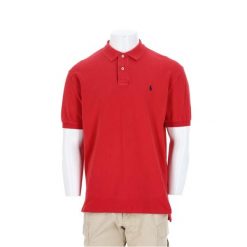Second life - Koszulka polo męska Polo Ralph Lauren - Stan bardzo dobry. Czerwone koszulki polo męskie Ralph Lauren, na lato, l, bez wzorów, z bawełny, bez ramiączek. Za 127.76 zł.