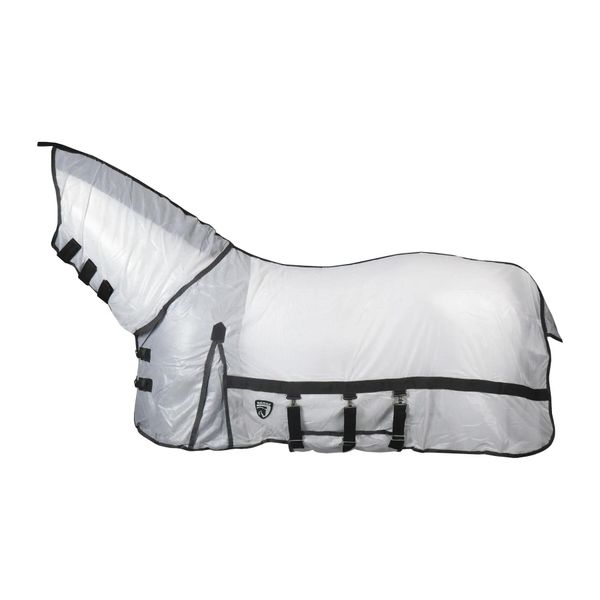 Siatkowa koszulka z osłoną na szyję HORKA. Białe t-shirty damskie HORKA, bez wzorów, z nylonu, bez kołnierzyka. Za 383.00 zł.