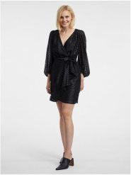 Orsay Sukienka w kolorze czarnym rozmiar: 36. Czarne sukienki damskie ORSAY, bez wzorów, z tkaniny, bez kołnierzyka, bez ramiączek, mini. Za 73.93 zł.