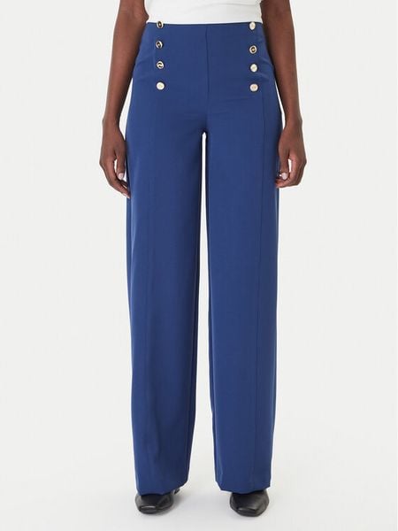 Artigli Spodnie materiałowe ACPA004373 Granatowy Regular Fit. Niebieskie spodnie materiałowe damskie Artigli, bez wzorów, z materiału. Za 419.99 zł.