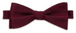 Bordowa Elegancka Wiązana Mucha w Paisley -EM Men's Accessories- Męska, Łezki, Nerki. Czerwone krawaty i muchy męskie Em men's accessories, bez wzorów, eleganckie. Za 59.99 zł.