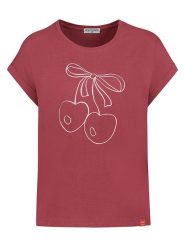 Eight2Nine Koszulka w kolorze czerwonym rozmiar: XS. Czerwone bluzki damskie Eight2Nine, xs, bez wzorów, z bawełny, bez kołnierzyka, bez ramiączek. Za 47.71 zł.