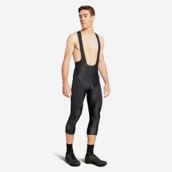 Spodenki 3/4 rowerowe MTB Rockrider Race. Czarne szorty sportowe męskie ROCKRIDER, l, z materiału, rowerowe. Za 149.99 zł.
