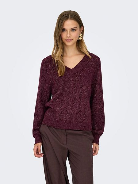 JDY Sweter "Aspen" w kolorze bordowym rozmiar: M. Czerwone swetry klasyczne damskie JDY, m, bez kołnierzyka. Za 70.90 zł.