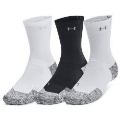 Skarpety Under Armour AD Pro Mid 3 pary. Białe skarpetki damskie Under Armour, bez wzorów. Za 78.99 zł.