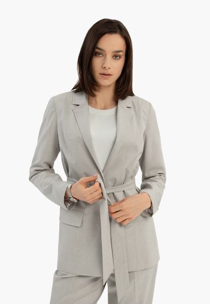 Bawełniana kurtka JB-RUNTA. Szare kurtki damskie Volcano, l, bez wzorów, z bawełny, bez kaptura. Za 249.99 zł.