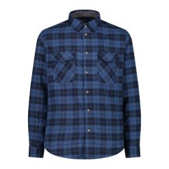 Koszula męska CMP. Niebieskie koszule męskie CMP, m, bez wzorów, bez kołnierzyka, bez ramiączek. Za 249.99 zł.