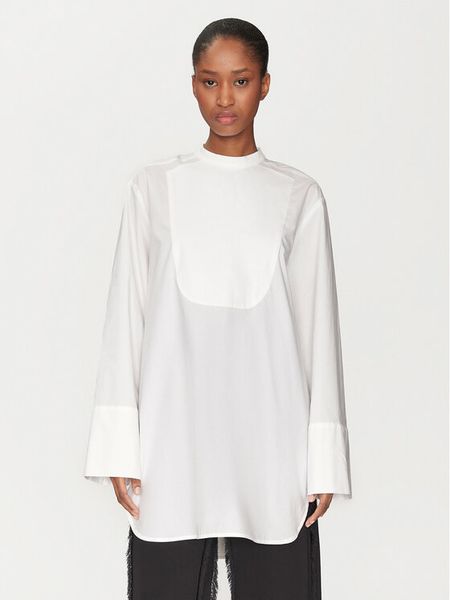 DAY BIRGER ÉT MIKKELSEN Koszula DAY65243548 110601 Biały Relaxed Fit. Białe koszule damskie Day Birger et Mikkelsen, bez wzorów, z bawełny, bez kołnierzyka, bez ramiączek. Za 579.99 zł.