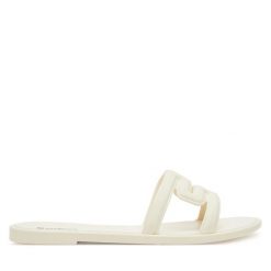 Klapki Melissa. Białe klapki damskie Melissa, bez wzorów, bez obcasa. Za 169.99 zł.