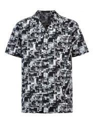 Herrlicher Koszula "Resor" w kolorze czarno-białym rozmiar: 3XL. Czarne koszule męskie Herrlicher, xl, bez wzorów, z bawełny, bez kołnierzyka, bez ramiączek. Za 129.95 zł.