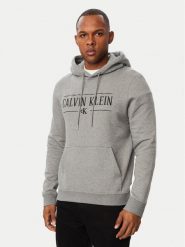 Calvin Klein Jeans Bluza LV04RH238G Szary ciemny Regular Fit. Szare bluzy bez kaptura męskie Calvin Klein Jeans, m, z bawełny. Za 369.99 zł.