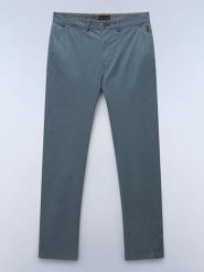 NAPAPIJRY Spodnie chino "Puyo" w kolorze szarym rozmiar: W35. Niebieskie spodnie materiałowe męskie NAPAPIJRY, bez wzorów, z bawełny. Za 167.67 zł.