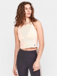 Craft Top sportowy "ADV Hit" w kolorze beżowym rozmiar: S. Brązowe topy damskie Craft, s, bez wzorów, z materiału, bez kołnierzyka. Za 104.99 zł.