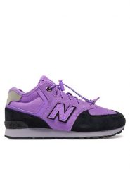 New Balance Sneakersy PV574HXG Fioletowy. Fioletowe buty sportowe dziewczęce New Balance, bez wzorów, ze skóry, bez zapięcia. Za 199.99 zł.