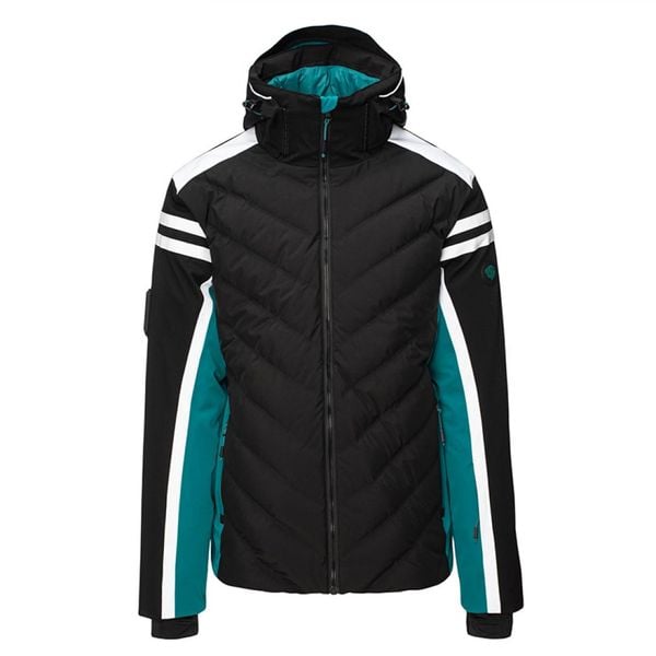 Kurtka narciarska męska Iguana Bergho - zielona, Rozmiar XXL. Zielone kurtki męskie IGUANA, m, bez wzorów, z elastanu, bez kaptura, narciarskie. Za 849.99 zł.