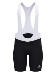 Odlo Szorty kolarskie "Essential" w kolorze czarno-białym rozmiar: S. Białe szorty męskie Odlo, bez kołnierzyka. Za 260.99 zł.