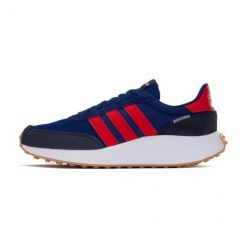 Buty adidas Run 70S M HP6118 niebieskie. Niebieskie buty sportowe na co dzień męskie z gumy, bez zapięcia. Za 425.67 zł.