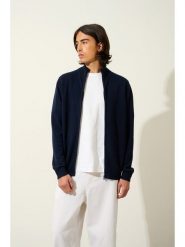 AUTHENTIC CASHMERE Kaszmirowy kardigan "Albaron" w kolorze granatowym rozmiar: M. Niebieskie kardigany męskie AUTHENTIC CASHMERE, m, bez wzorów, z kaszmiru, bez kołnierzyka. Za 404.65 zł.