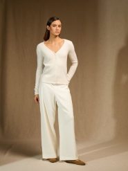 Perfect Cashmere Kaszmirowy kardigan "Colin" w kolorze kremowym rozmiar: XL. Brązowe kardigany damskie Perfect Cashmere, xl, bez wzorów, z kaszmiru. Za 642.91 zł.