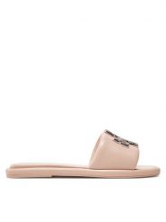 Tory Burch Klapki Double T Deco Sport Slide 158768 Różowy. Czerwone klapki damskie Tory Burch, bez wzorów, ze skóry, bez obcasa. Za 1,119.00 zł.