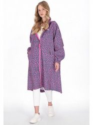 Schmuddelwedda Płaszcz przeciwdeszczowy w kolorze granatowo-różowym rozmiar: M. Niebieskie kurtki przeciwdeszczowe damskie Schmuddelwedda, m, bez wzorów, sportowe. Za 304.99 zł.