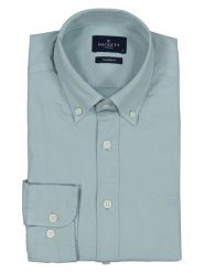 Hackett London Koszula - Tailored fit - w kolorze miętowym rozmiar: XXL. Niebieskie koszule męskie Hackett London, xxl, bez wzorów, z bawełny, bez kołnierzyka, bez ramiączek. Za 139.87 zł.