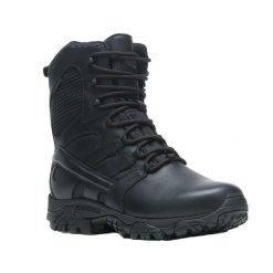 Męskie Skórzane Buty Turystyczne. Czarne buty trekkingowe męskie MERRELL, z koronki, bez zapięcia, trekkingowe. Za 921.99 zł.