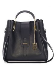 Lucca Baldi Skórzana torebka "Vinci" w kolorze czarnym - 33 x 28 x 13 cm rozmiar: onesize. Czarne torebki klasyczne damskie Lucca Baldi, bez wzorów, z materiału, bez dodatków. Za 347.99 zł.