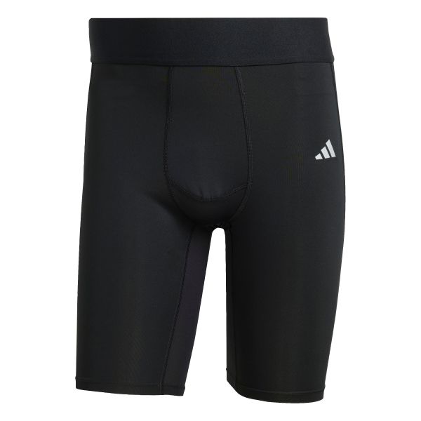 Szorty adidas Techfit. Czarne szorty męskie Adidas, z materiału, bez kołnierzyka. Za 123.95 zł.