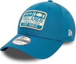Czapka Mclaren 9FORTY Graphic Patch Turkusowa. Niebieskie czapki męskie Coqui, z aplikacjami, z bawełny. Za 184.99 zł.