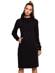 Made of emotion Sukienka w kolorze czarnym rozmiar: XXL. Czarne sukienki damskie Made Of Emotion, na co dzień, xxl, bez wzorów, bez kołnierzyka, bez ramiączek, maxi, proste. Za 208.83 zł.