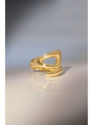 MOODE Pierścionek "Laureline" rozmiar: 54. Żółte pierścionki damskie MOODE, ze stali. Za 43.99 zł.