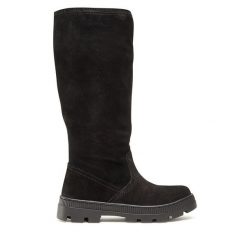 Kozaki Lasocki. Czarne kozaki damskie Lasocki, bez obcasa, na płaskiej podeszwie. Za 369.99 zł.