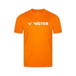 Koszulka sportowa unisex VICTOR T-43105 O. Brązowe bluzki sportowe damskie VICTOR, bez wzorów, bez ramiączek. Za 99.99 zł.