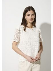 More & More Bluzka w kolorze białym rozmiar: 34. Białe bluzki damskie MORE & MORE, bez wzorów, bez kołnierzyka, bez ramiączek. Za 120.95 zł.
