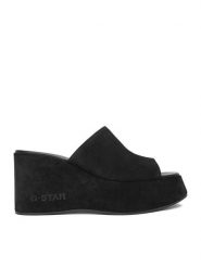 G-Star Raw Klapki FARI-118925 Czarny. Czarne klapki damskie G-Star, bez wzorów, ze skóry, bez obcasa. Za 263.99 zł.