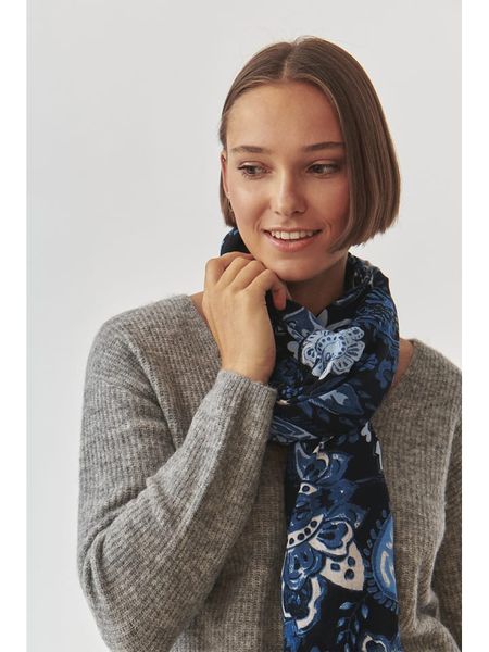 TATUUM Szal w kolorze granatowym - 180 x 86 cm rozmiar: onesize. Niebieskie szaliki i kominy damskie Tatuum, bez wzorów, z bawełny. Za 122.09 zł.