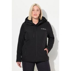 Damskie Kurtka softshell HYPRAR hydrofobowa stretch odblask. Czarne kurtki damskie Ulla Popken, plus size, bez wzorów, z elastanu, bez kaptura. Za 479.99 zł.