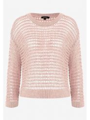 More & More Sweter w kolorze jasnoróżowym rozmiar: 38. Różowe swetry klasyczne damskie MORE & MORE, ze splotem, bez kołnierzyka. Za 171.68 zł.
