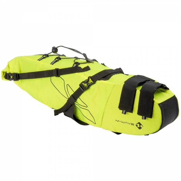 Torba na siodło M-Wave Rough Ride Saddle. Czarne torebki klasyczne damskie M-WAVE, bez wzorów, z tkaniny, bez dodatków. Za 360.50 zł.