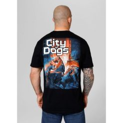 Koszulka bawełniana sportowy t-shirt dla dorosłych City Of Dogs 24. Czarne t-shirty męskie PITBULL, m, bez wzorów, z bawełny, bez kołnierzyka. Za 119.00 zł.